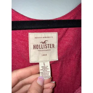 Hollister Babydoll Tank Top Women Large Red Excellent Lace Trim Crochet Boho Y2K thumbnail 2