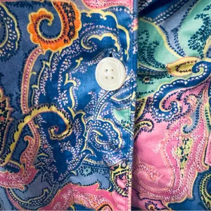 Lauren Ralph Lauren Paisley Size Medium Mini Dress w logo p-p 20” s-h 34” thumbnail 5