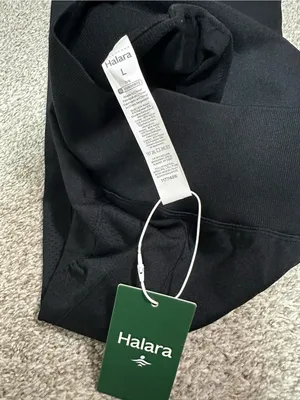 HALARA Black High-Waist Performance Leggings thumbnail 3