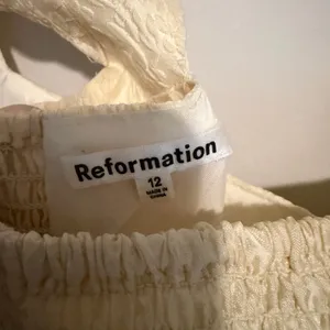 Reformation Cora top ivory brocade 12 feminine romantic classic thumbnail 5