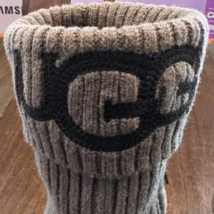UGG Charcoal Gray Classic Knit & Suede Boots Women’s Size 8 thumbnail 2