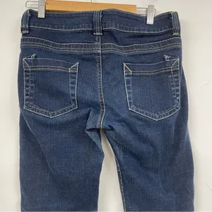 Authentic Denim Dark Wash Straight Leg Jeans Womens 10P Blue Denim Fall Casual thumbnail 8