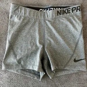 Nike Pro Women's Athletic Gray Shorts thumbnail 1