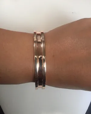 Handmade Rose gold open back bangle thumbnail 2