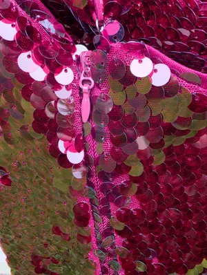 ASTR The Label Burgundy Sequin Mini Dress M thumbnail 5