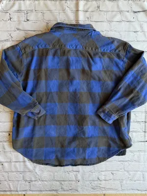 Aerie Plaid Flannel Shirt Women's Large Fall Button Down Cabincore Outdoor thumbnail 6