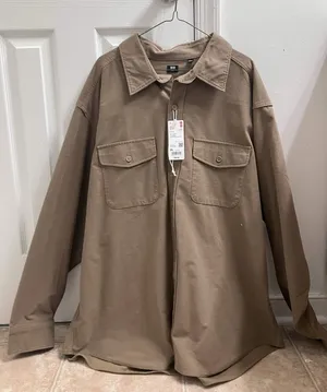 Uniqlo Utility Jacket Tan thumbnail 1