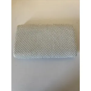 Vintage White and Gold Mesh Crossbody Clutch Purse Detachable Strap thumbnail 6