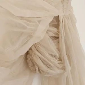 LAMARQUE Pixie Corset Dress in Light Beige Size XS Strapless Tulle Princess thumbnail 4