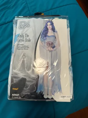 Spirit Halloween Womens Tim Burton’s Corpse Bride Emily the Corpse Bride Costume S 4-6 thumbnail 2