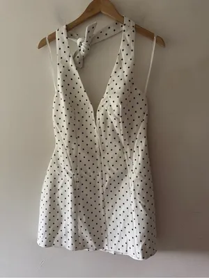 One and Only Collective Polka Dot Halter Style Mini Dress thumbnail 2