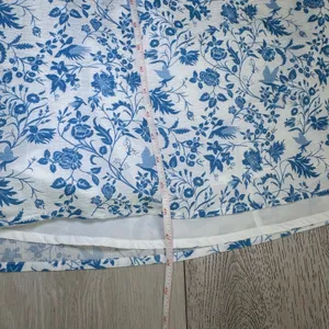 Mika &‎ Gala maxi boho white blue floral dress sleeveles coastal soft girl XL thumbnail 7