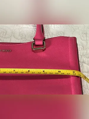 Nine West Strawberry Pink Shoulder Bag Purse Women’s Handbag Large thumbnail 13