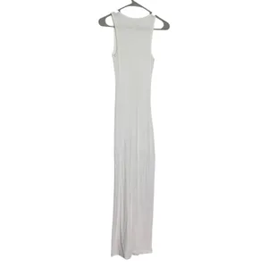Skims White Soft Ribbed Maxi Dress thumbnail 5