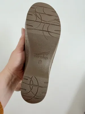 Dansko Clogs Melody Slip On Mules Leather Comfort Travel Burnished Taupe Grey thumbnail 11