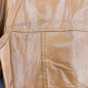 Vintage 70s Leather Jacket Brown Double Breasted Belted Union Made in USA Retro thumbnail 8