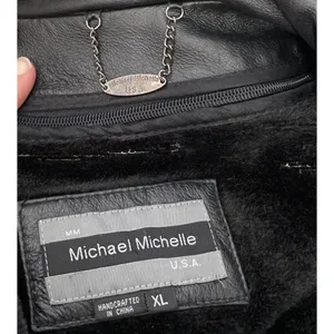 Michael Michelle Genuine Leather Jacket Women Size XL Black Coat Removable Liner thumbnail 6