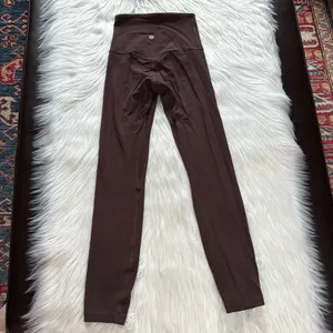 Lululemon Espresso Align High Rise Zip Front Leggings thumbnail 7