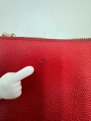 Kate Spade New York Red Pebbled Leather Crossbody Shoulder Bag Purse Dust Bag thumbnail 9