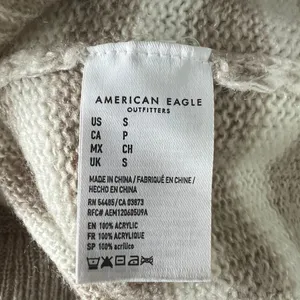 American Eagle Jegging Fit Striped Fuzzy Striped Sweater Size Small Oversized thumbnail 11