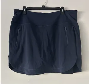 Athleta Fairway High Rise Navy Golf Skort Size Xl Tennis Preppy Athleisure 16” thumbnail 1