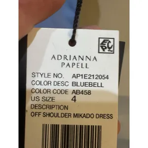 Adrianna Papell Off-the-Shoulder Mikado Gown Bluebell Size 4 MSRP $229 thumbnail 7