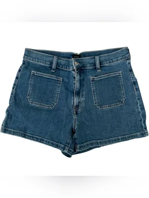 J. Crew Factory Sailor Patch Pocket Denim Shorts Size 30 thumbnail 3