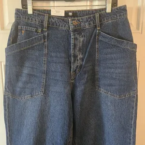 NWT Frye Barrel Jeans Womens 10 Medium Wash High Rise Wide Leg Carpenter thumbnail 8