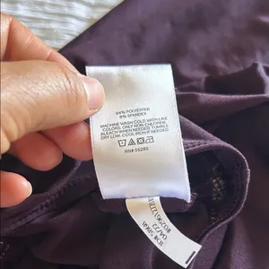 Express Deep Purple Wrap Bodysuit thumbnail 6
