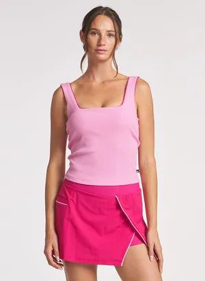 Thrive Societe Square Neck Tank Pink Size L thumbnail 2