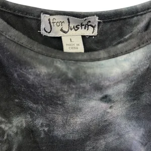 Set of two J for Justify Heather Gray and Tie Dye Shorts Rompers Large thumbnail 11