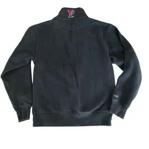 Vintage JanSport Penn University Quarter Zip Sweatshirt Navy Blue Small thumbnail 2