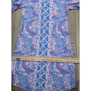 Lilly Pulitzer Size XS Preston A-Line Dress‎ Gator Geometric 100% Pima Cotton thumbnail 10