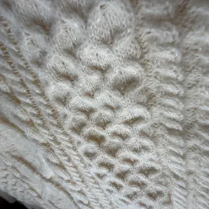 Aelfric Eden Cream Cable Knit‎ Sweater Medium Fisherman Minimalist Cozy Neutral thumbnail 4