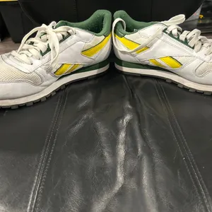 Reebok White Sneakers with Yellow and Green Accents thumbnail 9