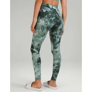 LULULEMON Align High Rise Diamond Dye Green Leggings 28" Size 0 thumbnail 2