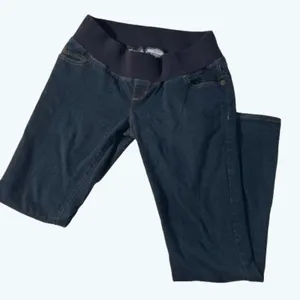 LIZ LANGE Jeans Maternity Dark Wash Pull On Casual Stretch Denim Blue Size 2 thumbnail 1