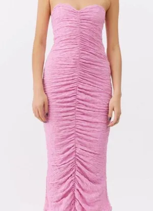 Urban Outfitters Urban Nadia Ruched Strapless Dress thumbnail 1