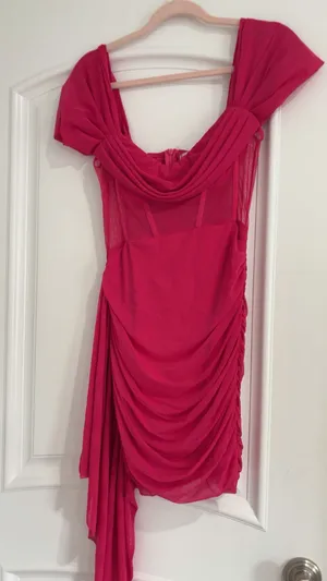 Hello Molly Pink Strapless Mini Dress thumbnail 5