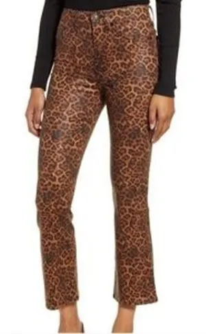 NWT 7 for All Mankind High Waist Slim Kick Jeans Animal Print size 24 thumbnail 1