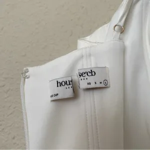 House of CB L‎ D-DD Myrna Ivory Corset Slip Dress white NWOT $269 thumbnail 7