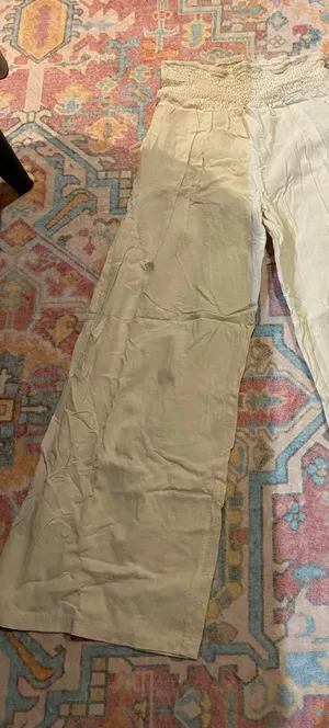 Shein Linen Pants Tan thumbnail 1