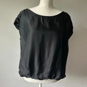 By Anthropologie Black Viscose Professional Blouse Top Career Wear L thumbnail 4