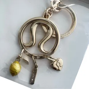 Lululemon Charm Logo Keyring Charm Heart Lemon Bag Charm thumbnail 8