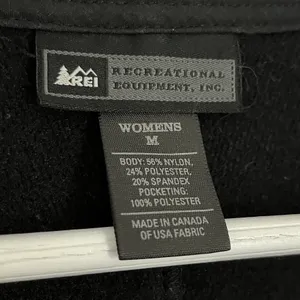 REI Women’s Softshell Fleece Lined Full Zip Hiking Jacket Black Size Medium thumbnail 5