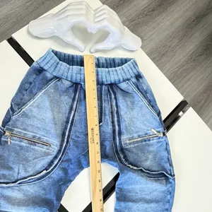 Labellamafia Acid Wash Denim Style Drop-Crotch Joggers – Size Small / P thumbnail 11