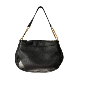 Michael Kors black Leather Studded Shoulder Bag w/partial chain strap thumbnail 3