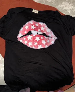 BiBi Black Tee with Star thumbnail 1