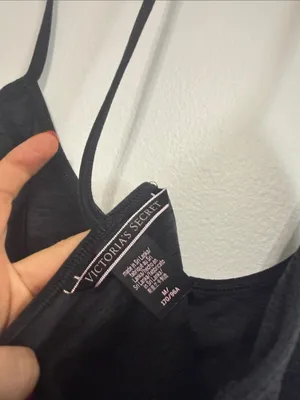 Victoria’s Secret Heathered Black Cami Tank | Size Medium | Soft Stretch thumbnail 5