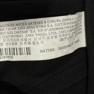 Zara Zip High Low Flounce Skirt Knee Length Contemporary Front Zip Closure Black thumbnail 11